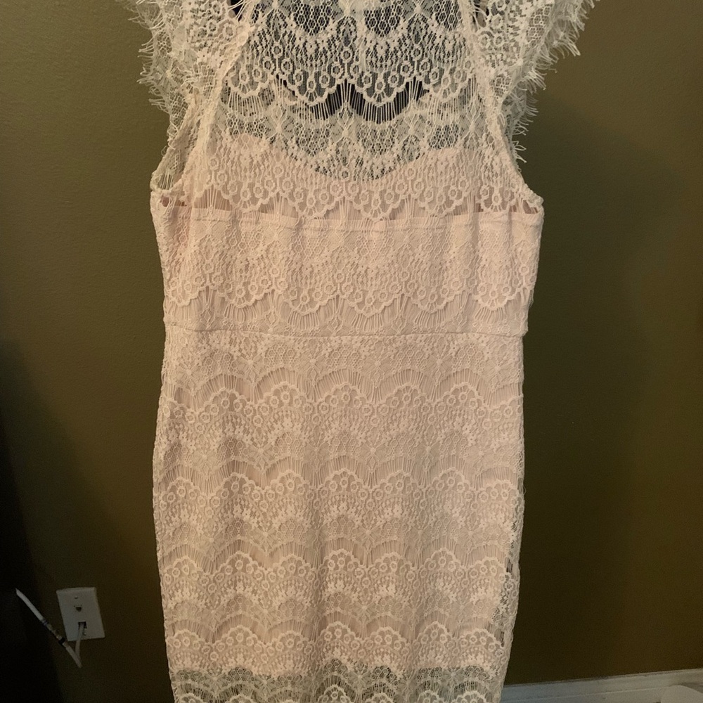 Free People Cream Sheath Dress for Cocktail Events